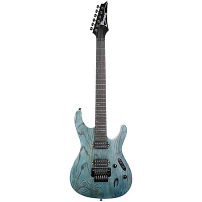 Ibanez S520AH Electric Guitar, Cosmic Blue Stained Flat image 3