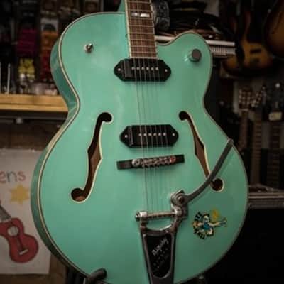 Epiphone Archtop P90 Pick Ups Turquoise 2000's image 1