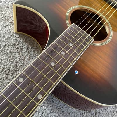 Caraya 40 Inch Acoustic Guitar in Sunburst, Tiger Maple Top, Rosewood Fingerboard image 5