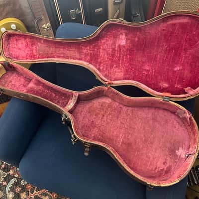 Vintage Gibson Lifton Les Paul Case 1953-1955 - Brown Pink Interior RARE Thermometer image 4