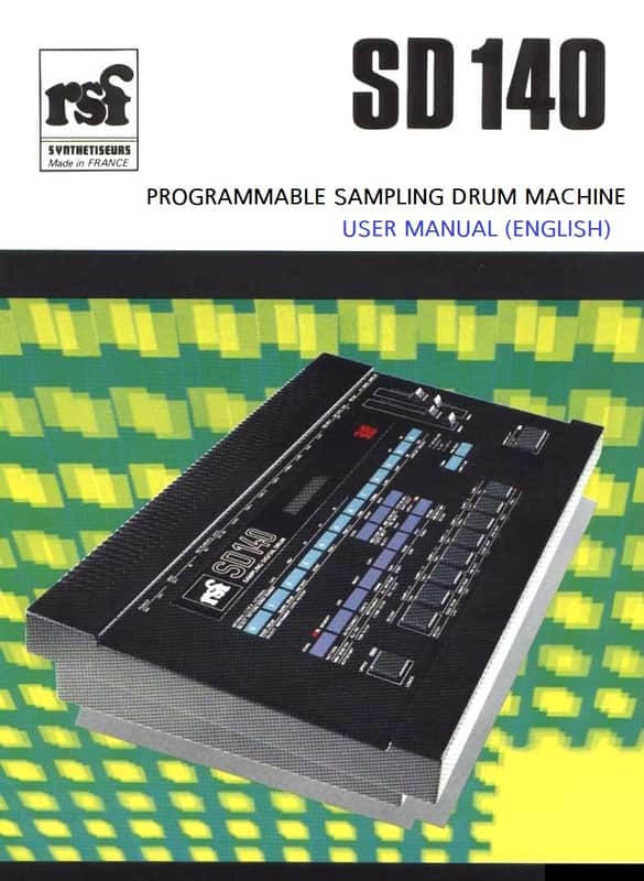 RSF SD140 User Manual (English Language) image 1
