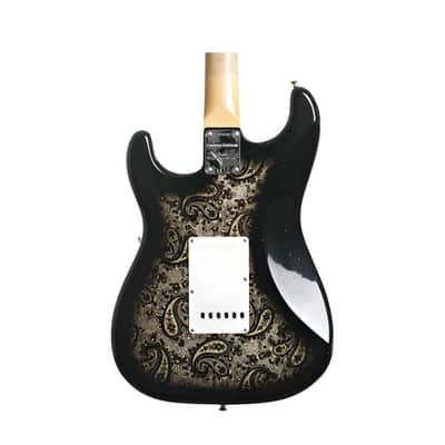 Fender Custom Shop 2024 Limited Edition 1968 Stratocaster Electric Guitar - Black Paisley, Journeyman Relic image 3