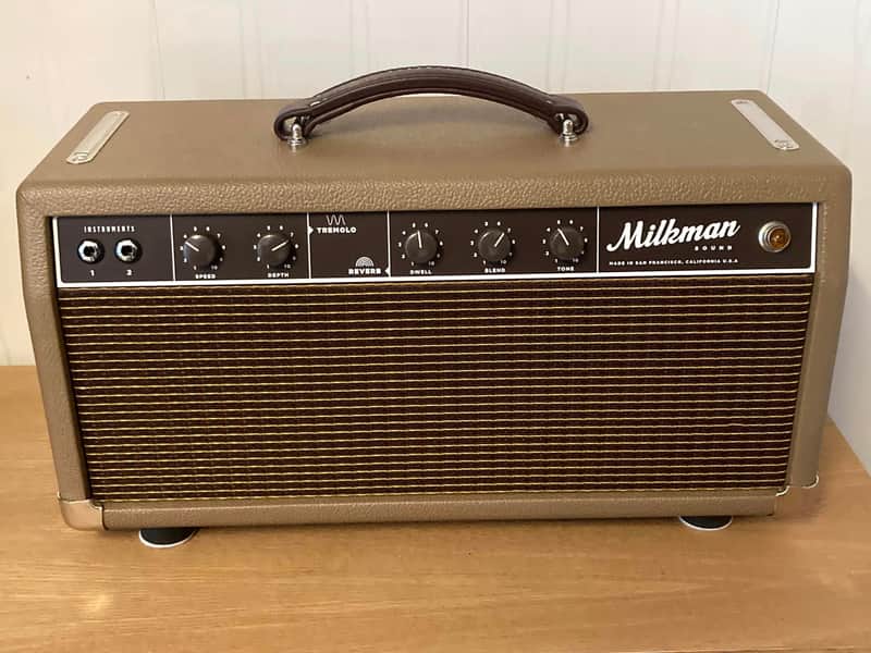 Milkman Reverb Unit with Harmonic Tremolo Tolex Chocolate image 1