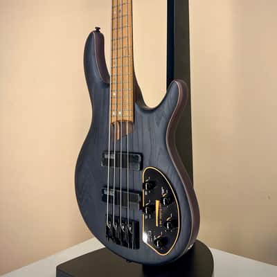Cort Artisan B4 Element OPTB - Open Pore Trans Black - Roasted Maple Neck - Bartolini MK-1 image 2