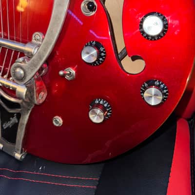 Epiphone Riviera Custom P93 - Red Royal - HARD CASE INCLUDED image 5