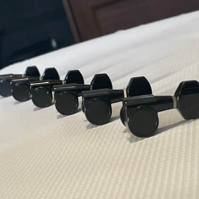 2000's Korean Era Ibanez RG & S Series Black Dual Pin Tuning Pegs Tuners 6 In LIne image 2