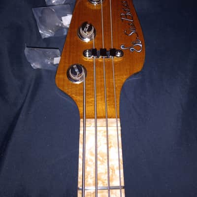 SusBass Custom Jazz Bass Beautiful Birdseye Maple Gotoh Flexcore 4 Band Preamp 8.8 lbs image 3