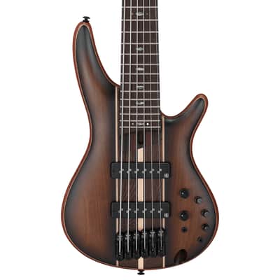 Ibanez SR1356B DUF 6 String Electric Bass. Dual Mocha Burst Flat with Bag image 1