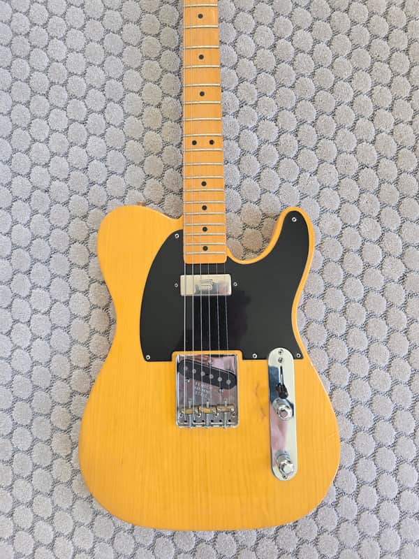 7# 3oz Fender Vintage Hot Rod '52 Telecaster with Seymour Duncan Vintage Mini Humbucker, Maple Fretboard 2007 - 2013 - Butterscotch Blonde