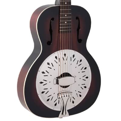 Recording King RR-41-VS Rattlesnake Wood Body Resonator Guitar image 1
