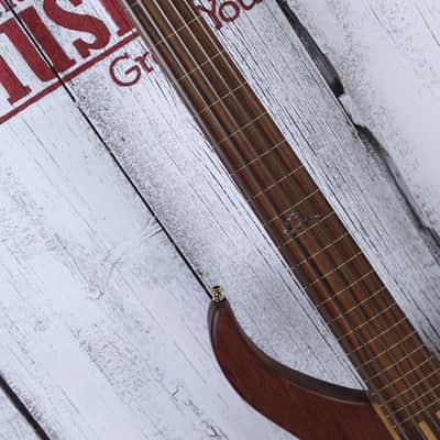 Peavey Cirrus 5 Bubinga Bass 5 String Electric Bass Guitar Natural with Gig Bag image 10