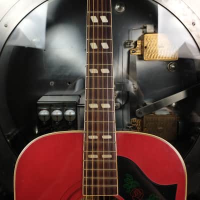 Global Dove 1970's Sunburst Acoustic Dreadnought w/ Chipboard Case image 3