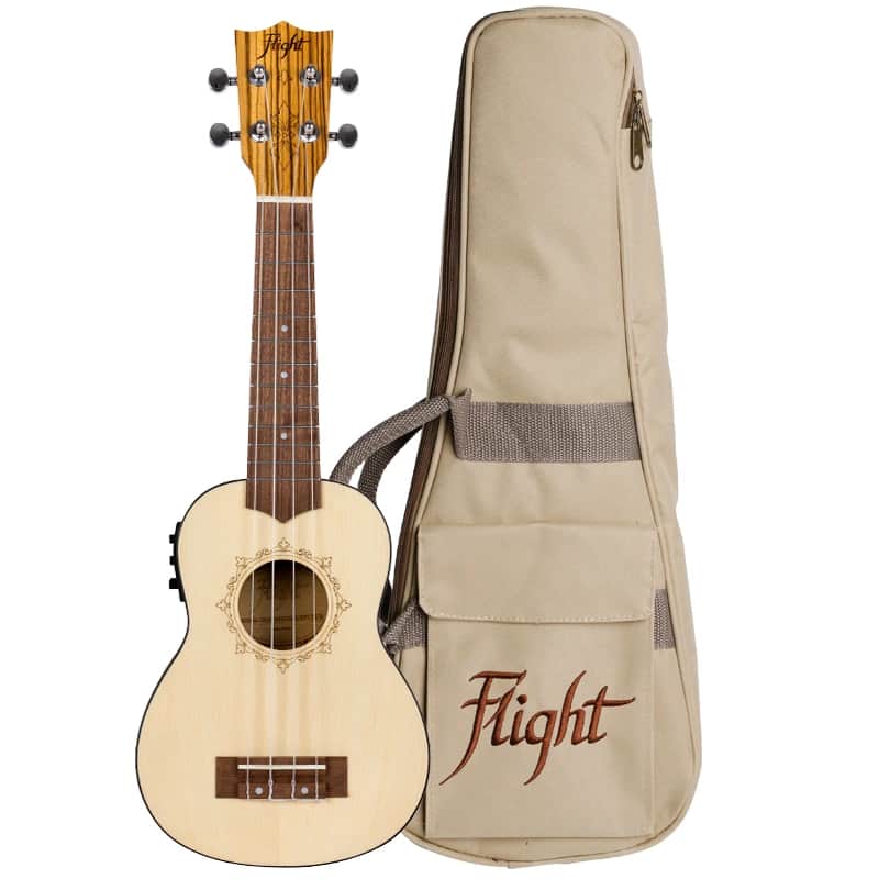 Immagine Ukulélé soprano électroacoustique SP/ZEB Flight DUS320CEQ - 1