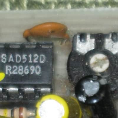 for parts / for repair DOD circuit board with parts on it for 575-A Flanger (Analog Flanger) NO casing, NO bottom plate, NO controls, NO switch, NO knobs, NO jacks, NO wires, NO screws (early to mid 1980s) image 17