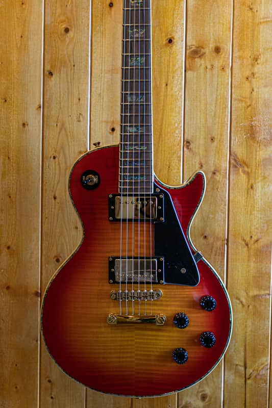 AIO Wolf WLP 750T Electric Guitar - Cherry Burst w/Gator GWE-LPS-BLK Case image 1