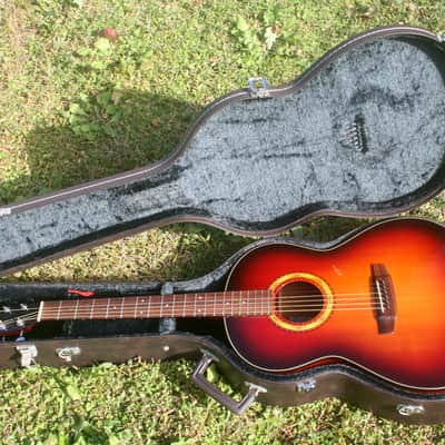 2005 K Yairi SR-2E OOO size Guitar with Under saddle pick up - Cherry Sunburst+Original Hard Case and more image 1