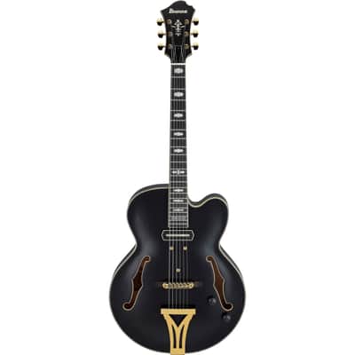 Ibanez PM3C Pat Metheny Signature Hollow Body Guitar w/ Hardshell Case - Black Low Gloss image 3