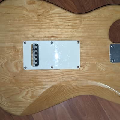 G&L Legacy (first year production Tribute Korea 2003),Natural gloss finish on Ash , Fullerton USA 2017 left handed replacement neck,-rosewood board , fender locking tuners, CLF-100 vintage Alnicos image 6