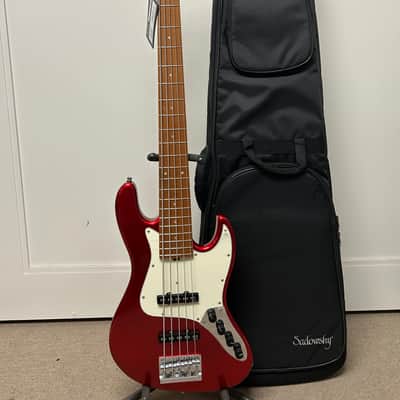 Sadowsky MetroExpress Vintage J/J 5 String Bass w/Maple Fingerboard - Candy Apple Red image 1