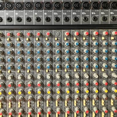 read description: rare Allen & Heath SR Series 416, multitrack, 4 Groups, vintage analog console, late 1980s, Wooden Panels, EQ, Effect Sends Buses image 14