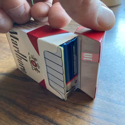 Nicotone - Cigarette Box Mini Guitar Amplifier in Marlboro Box image 3