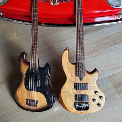 Wal Mk. II 5 string Bass 1990 stunning figured Olive Ash 1 of a kind & ready for your collection ! image 16