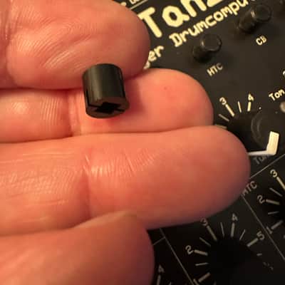 Black Acc/Bnd/Roll/Flam/A/B/CV2/BD1/BD2/RS/CY/OH/CL/CP/LTC/HTC/CB/MA/Shuffle Button cap for MFB Tanzbar Drum Machine image 2
