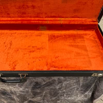 FENDER PRECISION JAZZ BASS 1965 to 1970 NO TAIL LOGO BLACK TOLEX CASE CLEAN! image 15