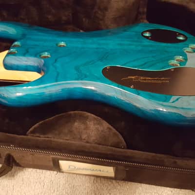 Dingwall Zebra-1 6 String Electric Bass Sheldon Dingwall 2002 - Whalepool Blue image 7