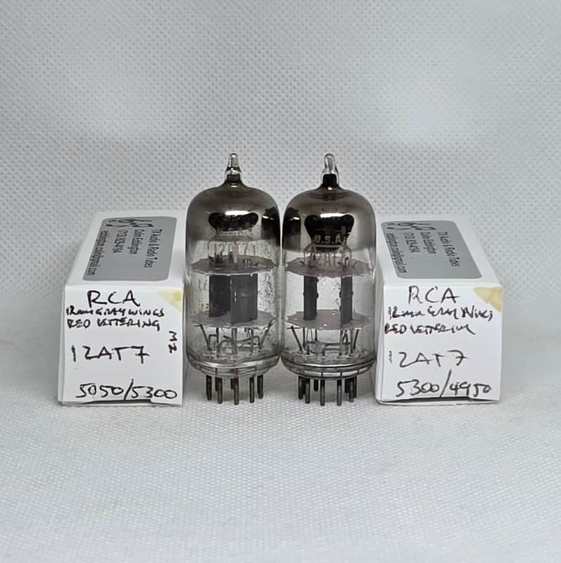 RCA 12AT7 Gray Plate Well Matched (6.6%) Pair NOS ECC81 image 1
