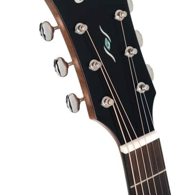 Cort CORE-MC Ovangkol Acoustic-Electric Guitar w/Gig-bag. Black Top Semi Gloss DIRECT SHIP image 13