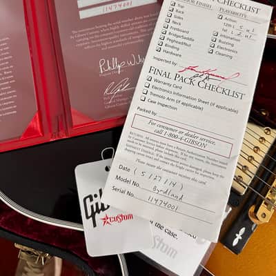 Gibson Crimson Custom Shop Byrdland 2014 - Sunburst image 20