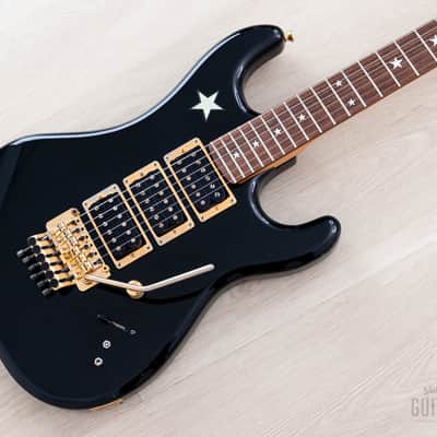 1980s Kramer Richie Sambora RS Jersey Star Black HHH Superstrat, 100% Original image 1