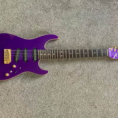 Tom Anderson Guitarworks Drop Top 7 String 2001 - Purple Sparkle 1 of 17 Built! image 3