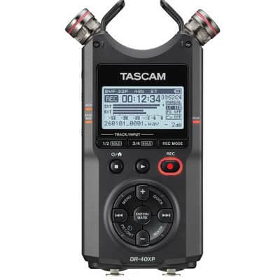Tascam DR-40XP Portable 4-Track Digital Audio Recorder & USB Audio Interface image 3