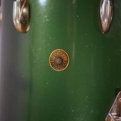 Gretsch 1958 Birdland 4 Piece Rare And Collectable Drum Kit, Cadillac Green With Gold Hardware image 25