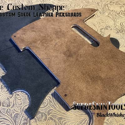 Custom Suede Leather Pickguard fits Fender Telecaster Tele or Esquire Tooled Leather Alt image 7