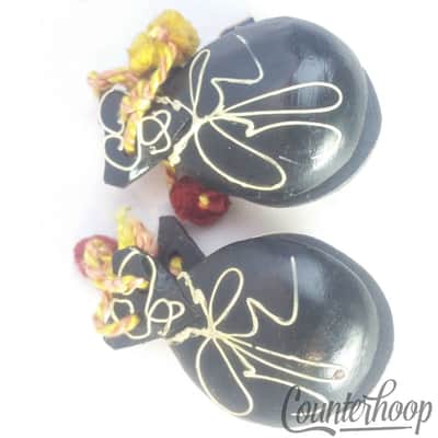 *Castanets Bordados Mantillas Rafael Garcia Bailen 7 Madrid Vintage Percussion* image 3