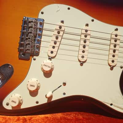 2016 NOS Fender Custom Shop 1958  Journeyman Relic Stratocaster in Chocolate 3 Tone Sunburst image 9