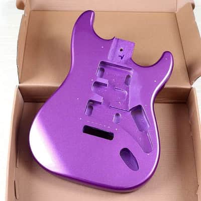 Metallic Purple Guitar Poplar Wood Strat Style Body image 1