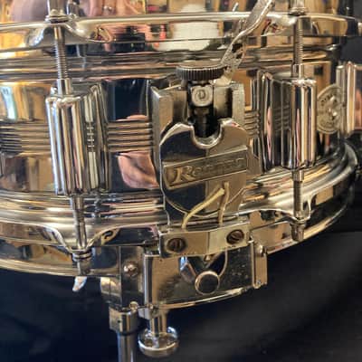 Rogers - 5x14" Dyna-Sonic Snare Drum 1968-1971 - Chrome Over Brass image 5