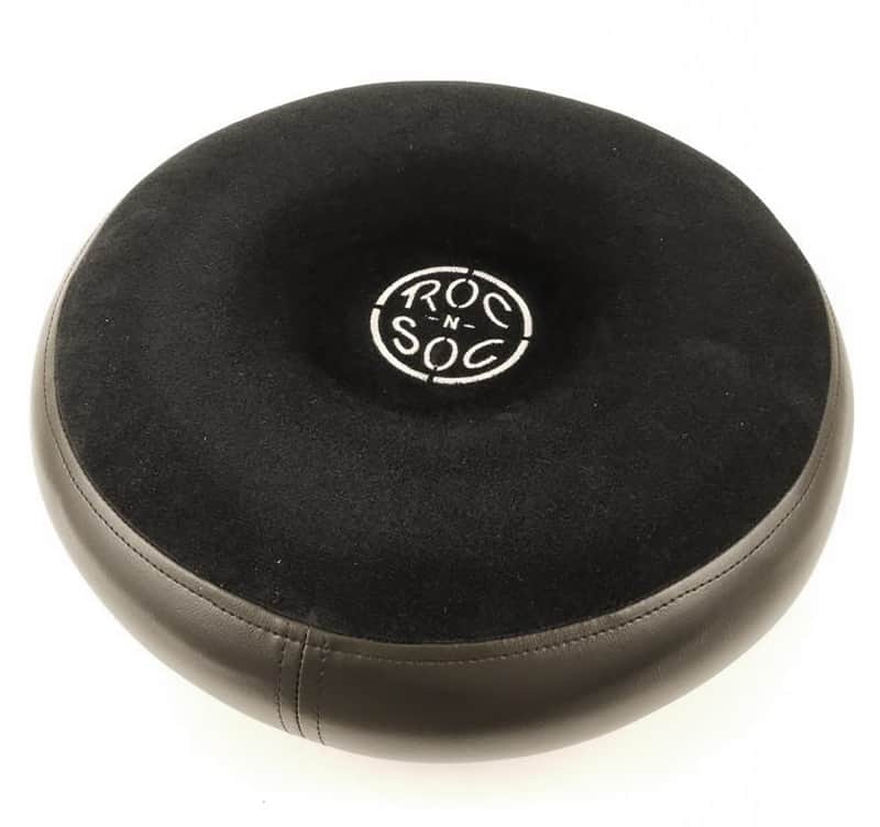 Roc n Soc Drum Stool Throne ROUND TOP Black RS R-K image 1