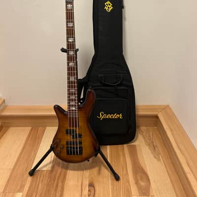 Spector Left Handed modified Euro bolt 4 2024 - Tobacco burst with roasted maple neck image 3