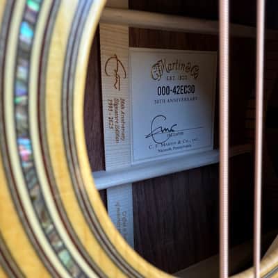 Martin Eric Clapton Signature 30th Anniversary 000-42EC Limited Edition, Adirondack Spruce Top, Guatemalan Rosewood Back & Sides, Hardshell Case image 10