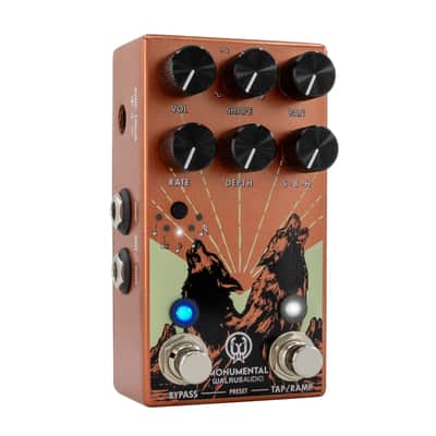 Walrus Audio 900-1085O Monumental Stereo Harmonic Tap Tremolo - Orange image 5