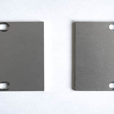 Set of 2x Intellijel 6HP 1U Silver Eurorack Blank Panels image 1