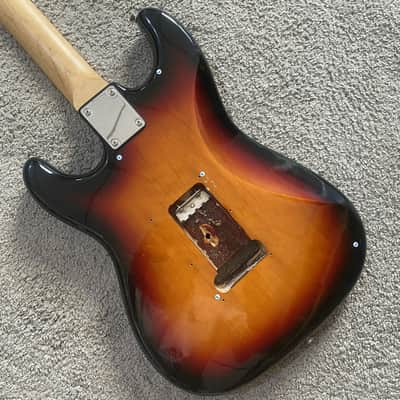 Sunburst Strat Style Electric Guitar Project, Basswood Body, Maple Neck image 3