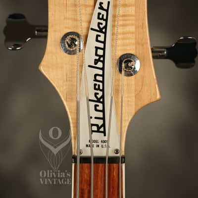 1973 Rickenbacker 4001 Bass Mapleglo w/original Toaster pickup FLAME MAPLE NECK! image 3