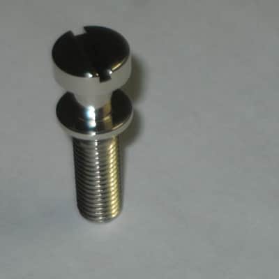 one pair of rarely handled, near A+ genuine Gibson Nickel STUDS, also called Mounting Pieces (NO anchors) for PTTP-015 Nickel Stop Bar Tail piece (Stop Bar Tailpiece NOT included) nickel finish (ninc alloy metal) image 22