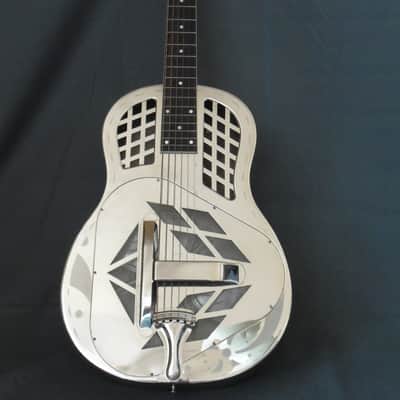 1937 National ''Exploding Palm Tree'' Tricone Square Neck Resonator Guitar image 1